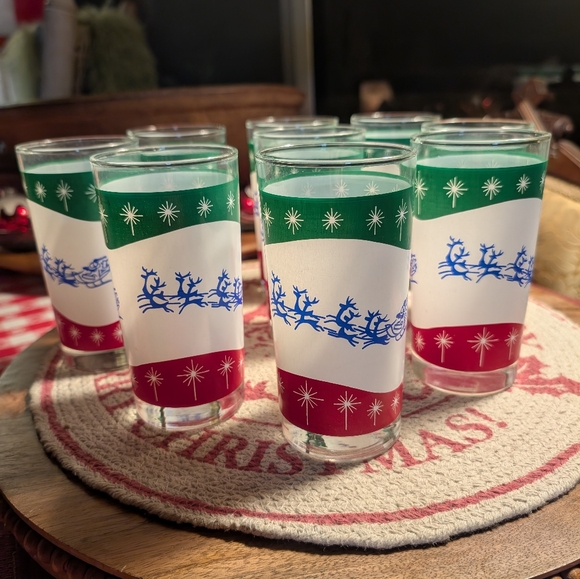 💥SOLD💥Libbey Glassware Up-Up And Away"Set Of 9" - Picture 3 of 6